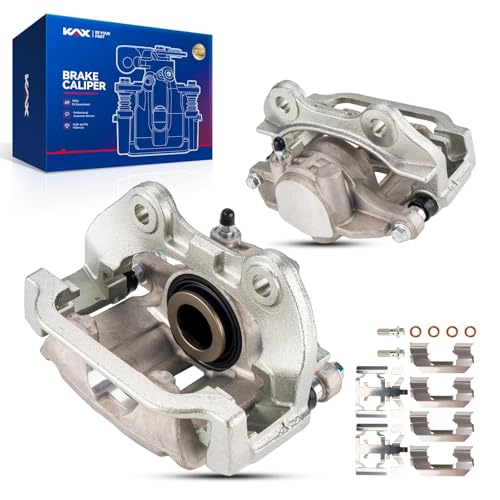 Image of KAX Disc Brake Caliper Assembly with Bracket for 1999-2002 Silverado 1500 | 1999-2002 Sierra 1500 | 2000-2001 Tahoe | 2000-2001 Suburban 1500 - Rear Side 2PC