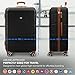 LUGG 28 Inch Jetset Suitcase Hard Shell Case 4 Wheel Travel bag Lightweight ABS Material with TSA Lock Approved for Travel with easyJet, British Airways, RyanAir, Virgin Atlantic, Emirates(75x49x29cm)