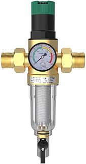 Druckminderer Wasser mit Manometer Wasser und Siebfilter 3/4 Zoll DN20 Druckminderer Wasserdruckminderer Messing Druckregler Wasser Einstellbare Druckminderer für Trinkwasser