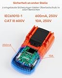 Crenova MS8233D Multimeter DC AC Voltmeter Ohm Volt Amp Tester für Spannung Strom Widerstand...