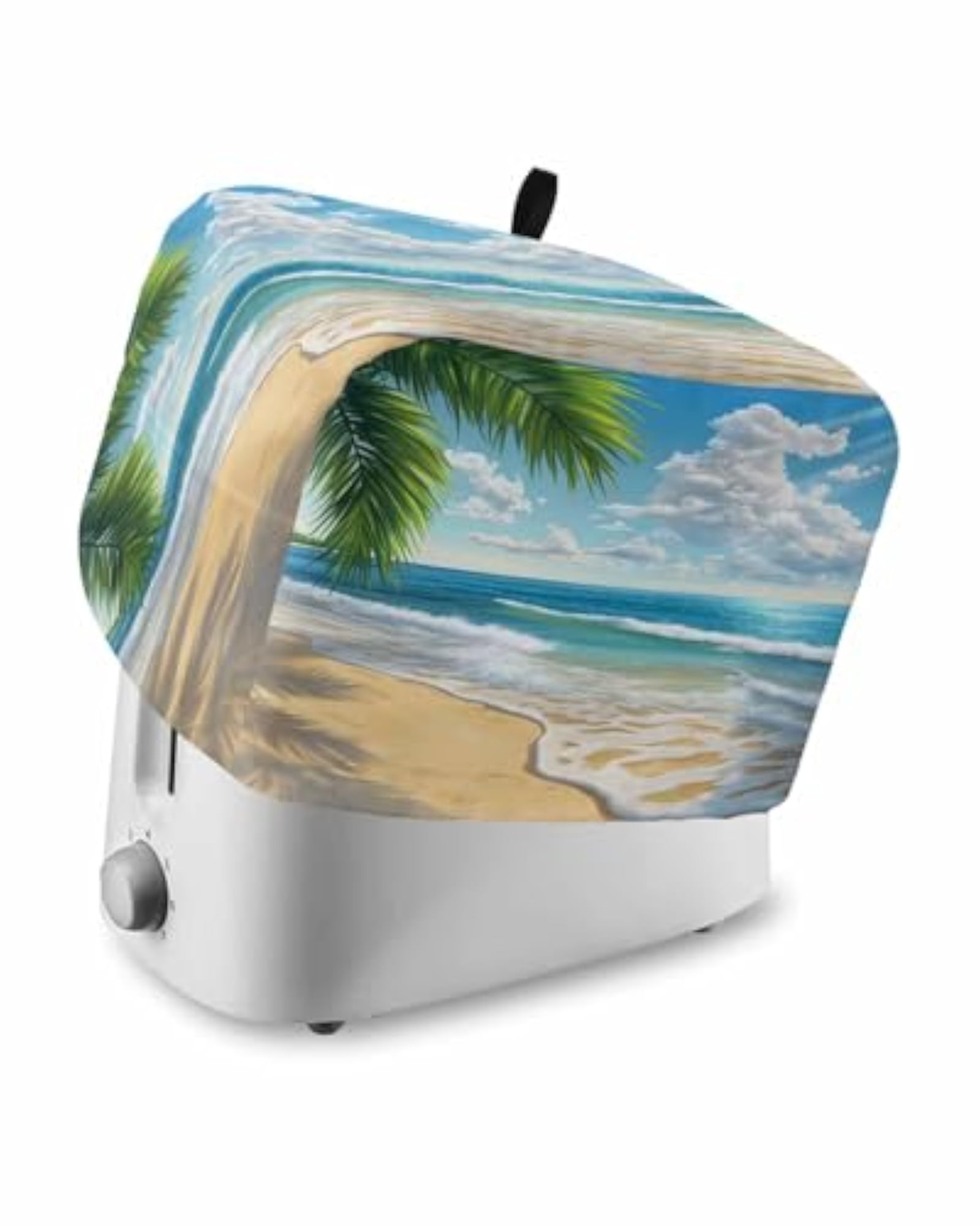 Dustproof Toaster Cover for 2 Slice Toaster, Summer Beach Design