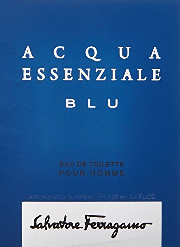Salvatore Ferragamo Acqua Essenziale Blu Eau De Toilette Spray For Men, 3.4 Ounce #TOP1