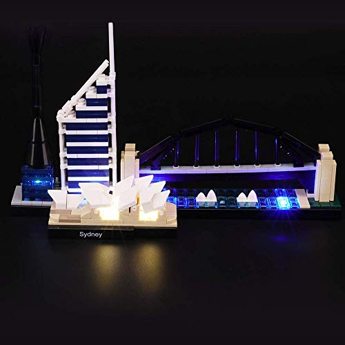 Sydney Skyline Architektonisches LED-Beleuchtungs-Kit kompatibel mit Lego 21032 Bausteinmodell, ohne Lego Set – Bild 5