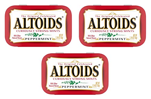Altoids Peppermint Breath Mints, 1.76 oz Tins, 3-Pack