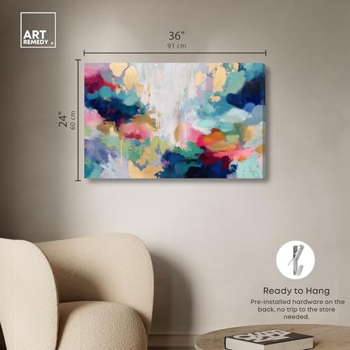 Festival of Hues IV Canvas Print Living Room Wall Art by Art Remedy, Gallery Wrapped, 36 x 24 by Art Remedy - Used condition - Image 4
