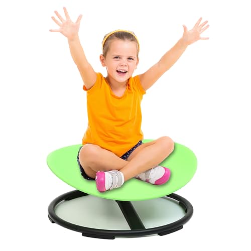 Image of Luanka Kids Swivel Chair Sensory,Spinning Chair for Autistic Kids & ADHD Children,Toddler Coordination Sensory Products for Ages 3 Years and UP,Gifts for Kid with Autism(Green)