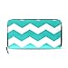 FANTAZIO Clutch Brieftasche grün Chevrons Namenskarten-Organizer