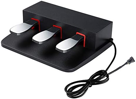The piano 3 pedal for digital keyboard piano,Three foot pedal unit for Casio PX150,PX160,PX350m,PX358,PX360 Electric keyboard piano (Black)
