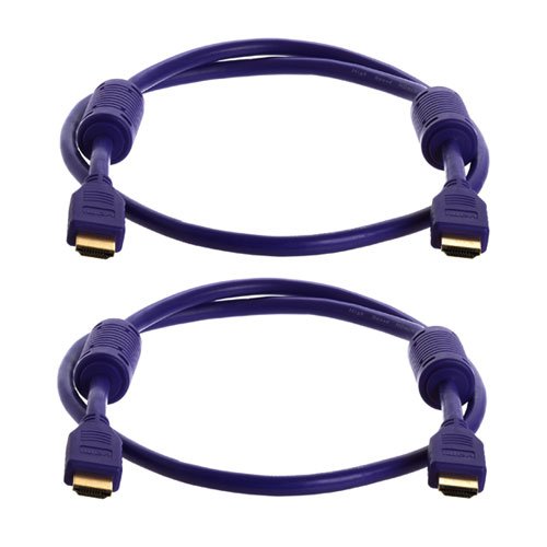 2-Pack 3-FT HDMI M/M Cable for HDTV/DVD Player HD LCD TV(Purple)