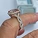 Cubic Zirconia Rings Gold Boho Wedding Engagement Ring Statement Fashion Index Finger Rings size 7 Anniversary Birthday Gifts for Women