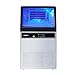 VEVOR Commercial Ice Maker Machine, 130Lbs/24H with 33Lbs Storage, 45 Cubes per Cycle, Stainless Steel Freestanding & Under Counter Ice Maker with LED Display & Self-Cleaning, for Home Bar Restaurant