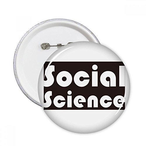 Badge rond science noir pour personnaliser vêtement et sac sans coudre