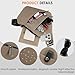 KUTQI Sling Bag Shoulder Bag Anti-Theft Crossbody Bag for Women Men Sling Backpack Travel Essentials for Travel Casual(Coffee)