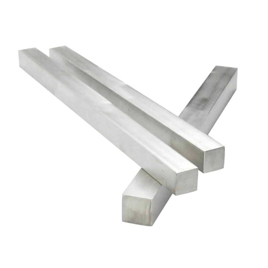 Varillas cuadradas de acero inoxidable 304 de Modeler's Choice (1 pieza): barras de corte de precisión for manualidades (100-500 mm, opciones de tamaño de 3-16 mm)(16x16x200mm)