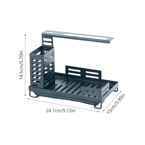 Rangement de savon pour évier avec support de séchage multi-compartiment - 3