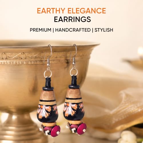 Image of Handcrafted Bohemian & Ethnic Earrings Collection for Women - Artistic, Nature-Inspired Statement Designs in Studs, Drops & Chandeliers