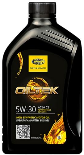 Magneti Marelli Parts & Services - Olio Motore 5w30 Diesel e Benzina, Olio 5w30 C3 Sintetico Oiltek Performance Longlife 140550061423, 1L, Alta Compatibilità con Audi, Mercedes, Volkswagen e Altri