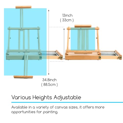 MEEDEN Portable Tabletop Easel for Painting: Artist Sketchbox by MEEDEN - Used condition - Image 5