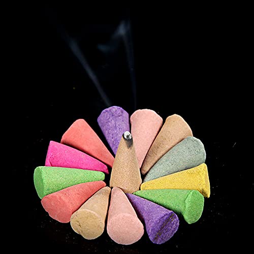 130Pcs Fragrant Natural Incense Sandalwood Cone Pagoda Fragrance Indoor Aromatherapy Kitchen,Restroom,Bathroom Incense, (Sandalwood) #TOP2