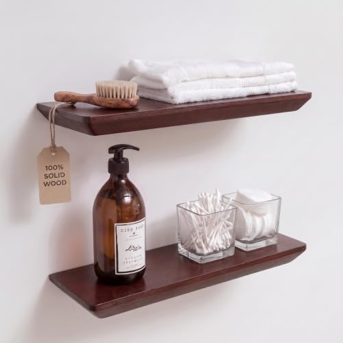 Solid Pine 16 Inch Floating Shelves