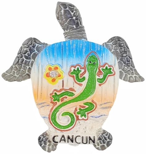 Calamita da frigorifero a tema Cancun, Mexico, souvenir turistico, decorazione 3D, collezione artigianale