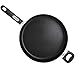 Mirro A79782 Get A Grip Aluminum Nonstick Jumbo Cooker Deep Fry Pan with Glass Lid Cover Cookware, 12-Inch, Black