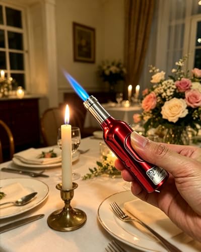 Encendedor soplete diseño botella de vino rojo miniatura 3