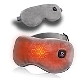Heated Eye Mask, Rechargeable Detachable and Adjustable Heat Heated Eye Mask for Dry Eyes,Ice Velvet Material,Relieves Eye Fatigue & Promotes Better Sleep,Great for Birthday Christmas Gifts