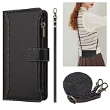 Gran capacidad: La funda para Xiaomi 5X / A1 cuenta con 9 ranuras para tarjetas, 1 compartimento para billetes y 1 bolsillo con cremallera. Espacio suficiente para tarjetas de crédito, documentos, recibos y efectivo, todo en un solo lugar