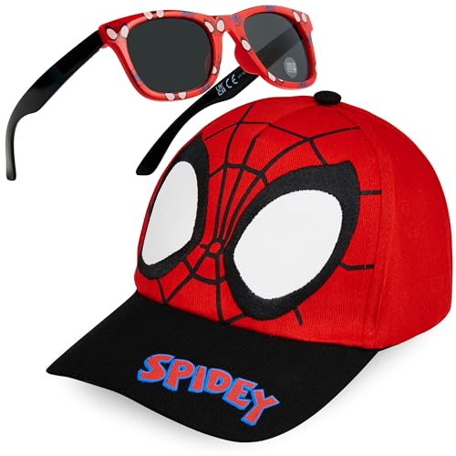 Marvel Avengers Gorra Infantil y Gafas de Sol Niño Set Infantil