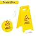 BOHUIZ 12 Pcs Street Repair In Progress Warning Sign, Yellow Warning Sign Plastic Street Mini Traffic Signs Safety Education Toy(Repair In Progress)