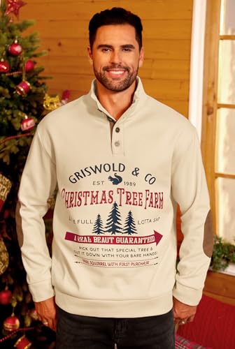 Vogstart Men'S Christmas Retro Graphic Corduroy Winter Sweatshirt (S-3Xl) 2 Vogstart Men'S Christmas Retro Graphic Corduroy Winter Sweatshirt (S-3Xl) - Image 3