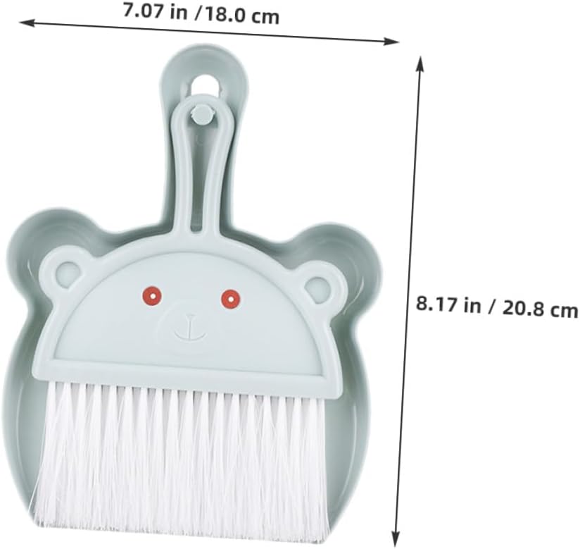 Hand Broom and Dustpan Set 6pcs Mini Desktop Sweeper Brush with Dustpan for Keyboard and Bookshelf Cleaning Small Handheld Table Brush and Combo for Home Office Use