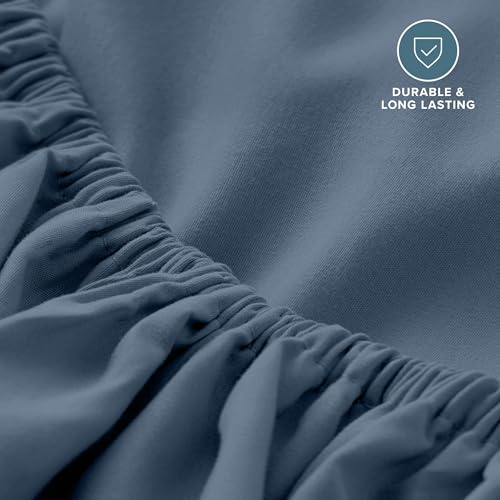 Bare Home King Fitted Sheet - 1800 Ultra-Soft (King, Bering Sea) by Bare Home - Used condition - Image 5