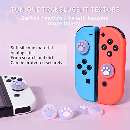 Grip de garra de gato para Switch Lite y OLED funda de joystick rosa 3