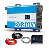 Junbpaw 2080W Pure Sine Wave Power Inverter - 30dB Ultra Quiet, 6000W Surge, Game-Changing Design |