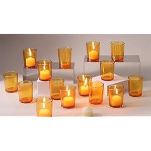 LETINE Gold Votive Candle Holders Set of 36 – Speckled Mercury Gold Glass Candle Holder Bulk – Ideal for Wedding Centerpieces & Home Decor…