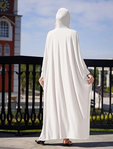 Abaya à capuche et hijab ample pour prière islamique IDOPIP - 3