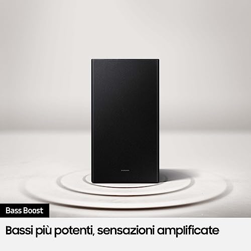 Samsung Barre de Son HW-C430/ZF Série C, 3 Haut-parleurs, Caisson de Basses Inclus, Audio 2.1 Canaux, Adaptive Sound Lite, Black 2023