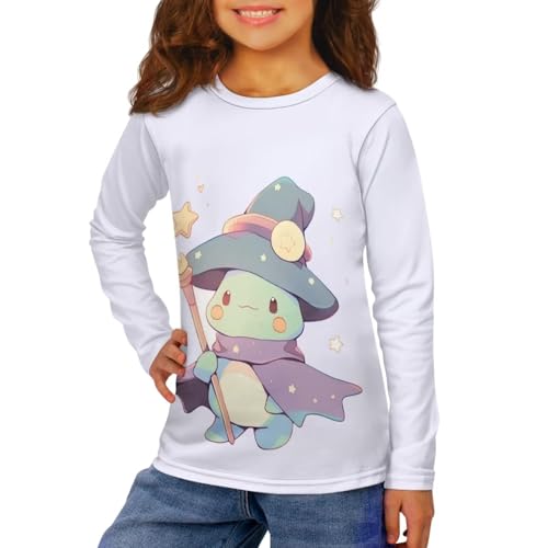 Image of Long Sleeve Shirts for Girls Winter Tops 3-16t Cartoon T Shirts for Fall Clothes