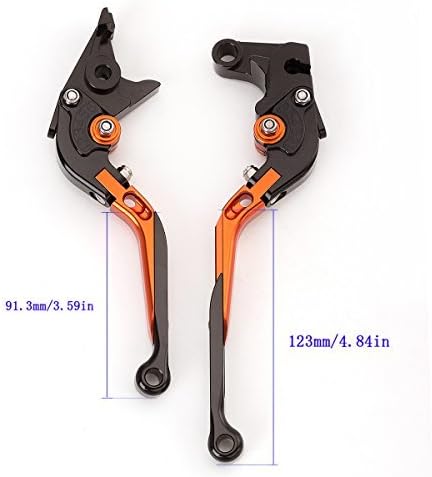 Miniatura 2 de FXCNC Palancas de embrague de freno ajustables ajustables plegables Billet compatibles con Raptor YFM660 01-04, TTR125LLELW 00-16, Banshee 350