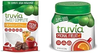 Truvia Calorie-Free Sweetener from the Monk Fruit Bundle (Pack of 2), Includes one 12oz Sweet Complete Monkfruit Bag and o...