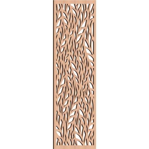 Image of Ortonville Decorative Pierced Fretwork Wood Wall Panels, 15 3 /8 inchW x 39 3 /8 inchH x 1 /4 inchT, Alder