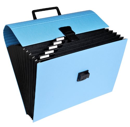 Trieur valisette 12 compartiments en carte 36x31cm pour ranger vos documents A4