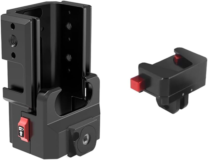 FEICHAO Protective Frame Housing Shell with 1/4 Screw Hole Quick Release Base Cold Shoe Mount Expansion Adapter Compatible with Osmo Pocket 3 (Basic Version)