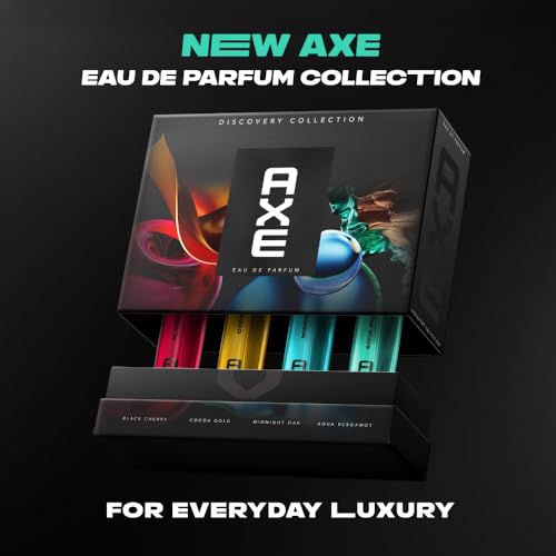 Image of Axe Perfume Gift Set for Men | 4 Premium Fragrances | 12Hr Long Lasting | AXE EDP Mini Set 4x15ml | Premium fragrance gifting