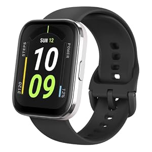Amazfit Bip 5 Core Smart Watch for Men Women 46mm, 11-Day Battery, Fitness Activity Tracker with 120+ Sports Modes, Heart Rate & Sleep Monitor, for Android Phone & iPhone, Water Resistant, Black