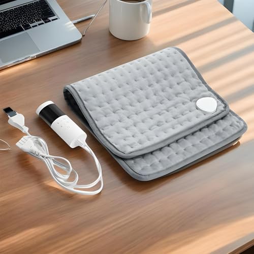 Coussin chauffant portable cou et ventre avec massage intégré - 2