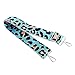 Alomejor Leopard Nylon Messenger Bag Strap, Adjustable and Fashionable Design for Personal Style with Comfort and Versatility (Lake Blue)