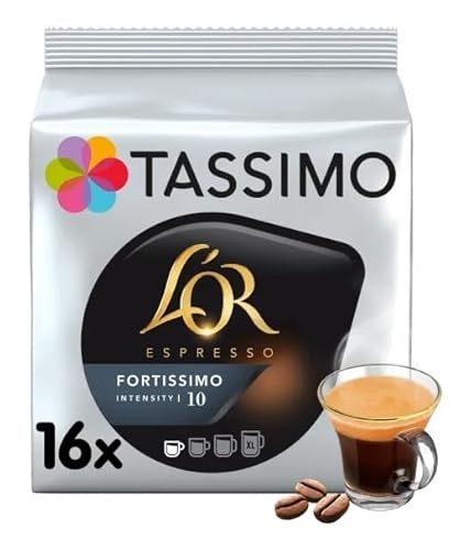 Tassimo L'OR Espresso Fortissimo Coffee Pods - Pack of 1 (Total 16 Pods)
